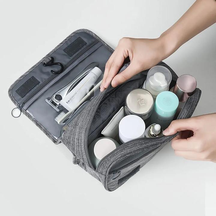 Immagine prodotto Only-Bags.Store Borsa da toilette pieghevole Organizzatore appeso Borsa da bagno Borsa per il trucco Valigia da (19 l)
