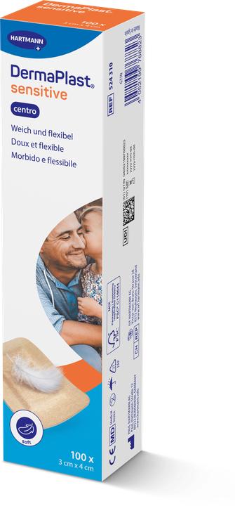 Produktbild DermaPlast Sens Cent Strip 3x4cm bei 100 (100 x)