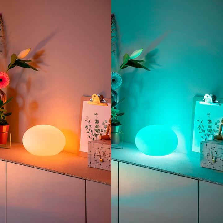 Actual product image Philips White & Color Ambiance Flourish Tischleuchte (1100 lm, E27)