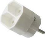 Actual product image Goobay Socket adapter (CEE 7/3, 2x)