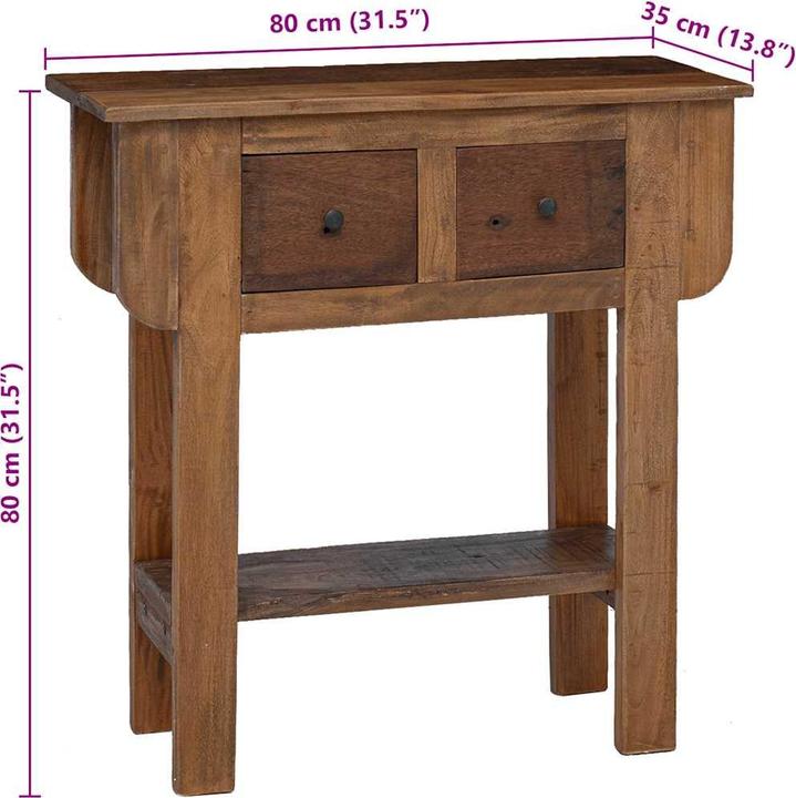 Produktbild vidaXL Konsolentisch (35 x 80 x 80 cm)