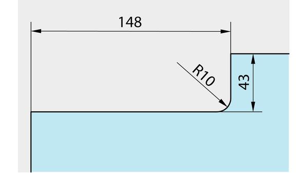 Image du produit Dormakaba Serrure d'angle US 10 pour installations entièrement en verre DORMA GLAS Mundus Comfort (1 pcs)