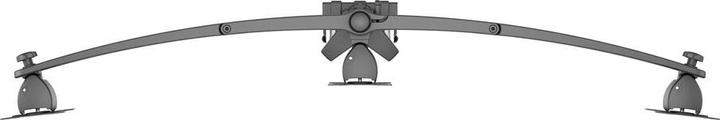 Produktbild Multibrackets Monitorhalter 3- fach,bis 24" Metall, schwarz (Tisch, 24")