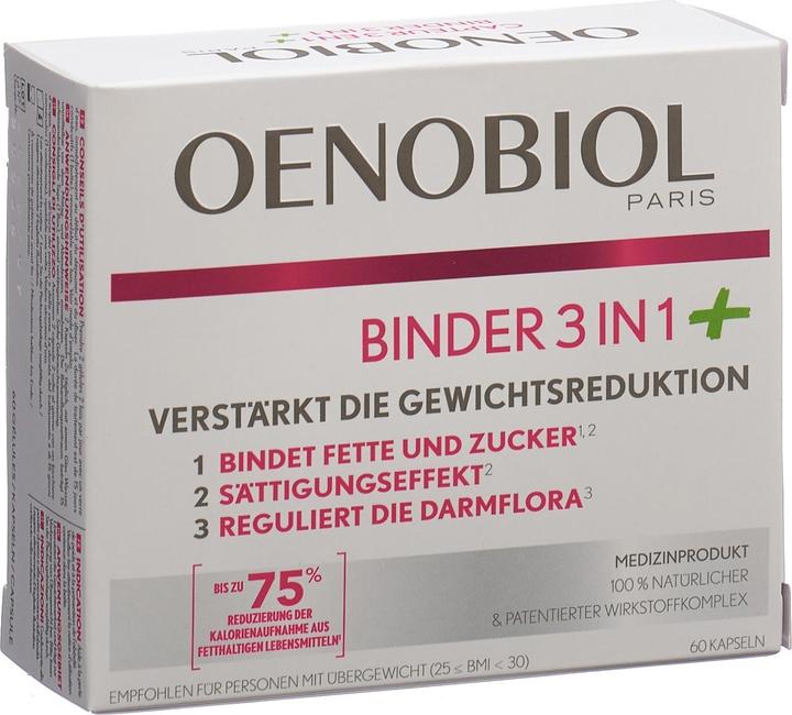 Produktbild Oenobiol Binder 3 in 1 Plus (60 Stück, Kapseln, 60 g)