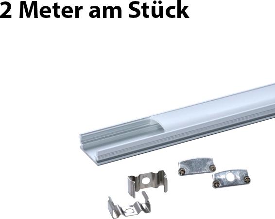 Image du produit Lumina Swiss Profil standard LED mat 200cm (2 mètres à la fois) (200 cm, Intérieur)