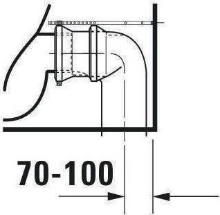 Produktbild Duravit Stand-WC-Kombination DURASTYLE tief, 370x630mm, Abgang Vario weiss