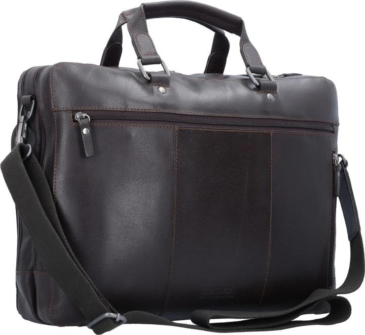 Actual product image Leonhard Heyden Dakota - zip file folder brown, 2 compartments