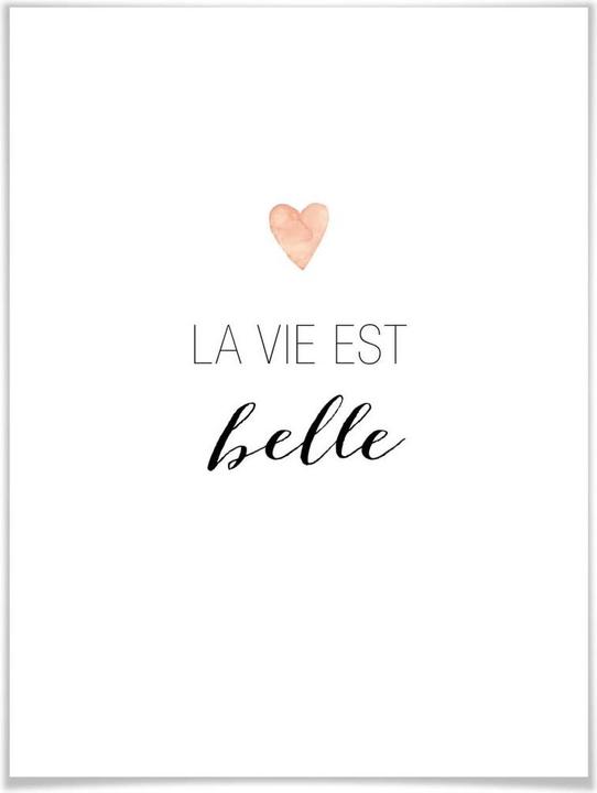 Actual product image Trenddeko Confetti & Cream - La vie est belle (50 x 60 cm)