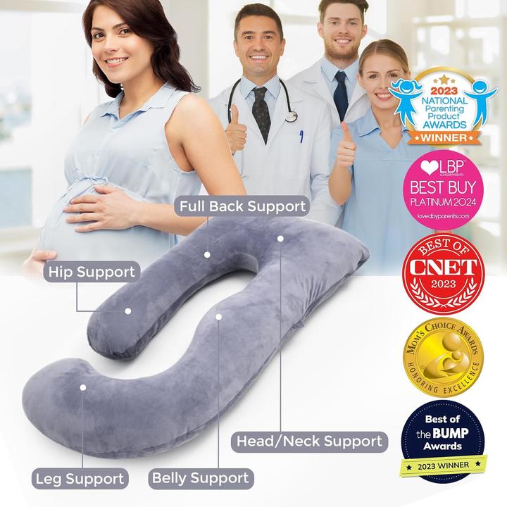 Image du produit Momcozy U Shaped Pregnancy Pillow (148 cm)