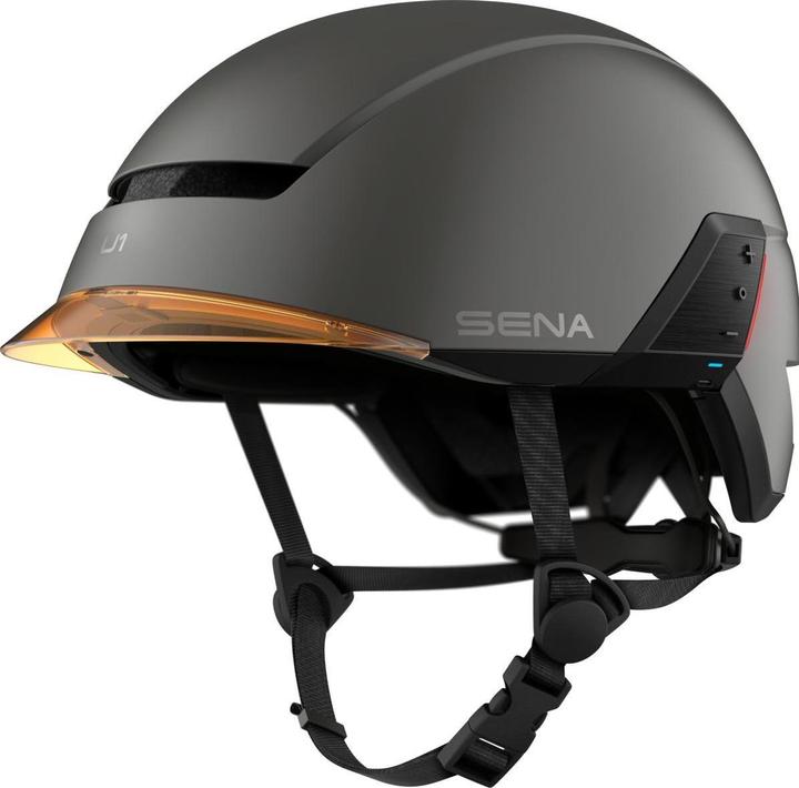 Actual product image Sena U1 - E-Bike Helm mit Kommunikationssystem - Dark Gray (M) (55 - 59 cm)