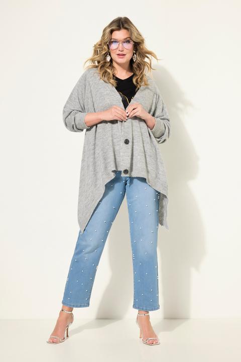 Image du produit Miamoda Strickjacke, Cape-Look, Knopfleiste, Langarm (54)