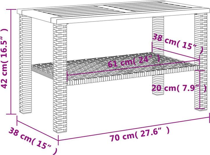 Immagine prodotto vidaXL Tavolo da giardino