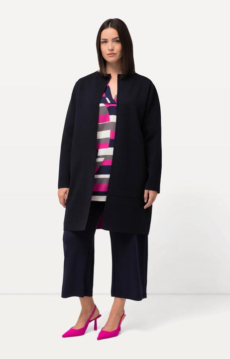 Produktbild Ulla Popken Long-Strickjacke, Doubleface-Strick, Klappkragen (42, 44)