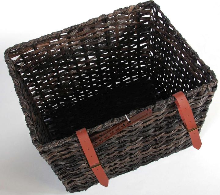 Image du produit Volare Grand panier de vélo tressé pour les randonnées cyclistes - fixation facile, design élégant et