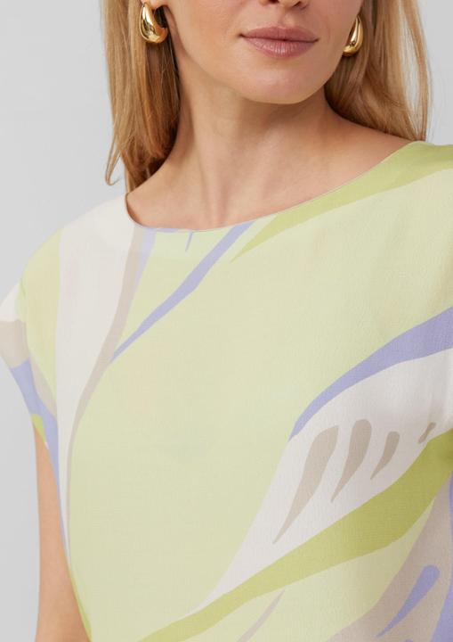 Actual product image S.Oliver T-Shirt Ärmelloses Blusenshirt mit Frontprint (40)