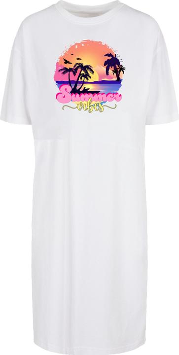 Image du produit Merchcode Ladies Summer Vibes Sunset Oversized Slit Tee Dress - 118975 (L)