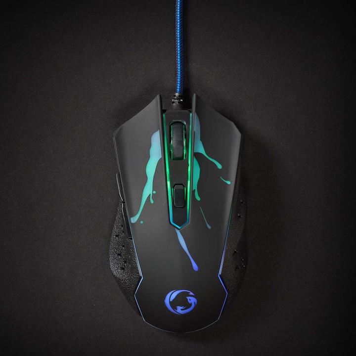 Actual product image Nedis Gaming Mouse | Wired | 1200 / 1800 / 2400 / 3600 dpi | Adjustable DPI | Number of buttons: 6 (Cable)