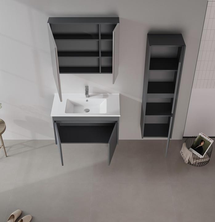 Produktbild Homitis Side 85 v2 Bathroom Cabinet With Sink & Mirror Set (2 Pieces)