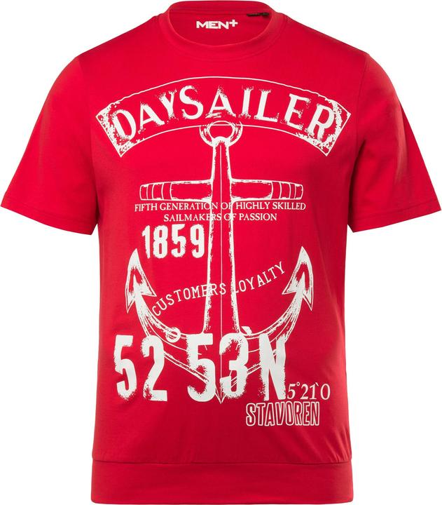 Produktbild Men+ T-Shirt, Halbarm, Bauchfit, Print, Rundhals (5XL)