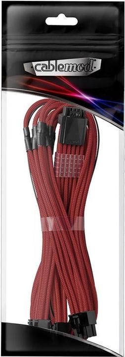 Produktbild CableMod C-Series Pro ModMesh 12VHPWR auf 3x PCI-e Kabel für Corsair - 60cm, dunkelrot