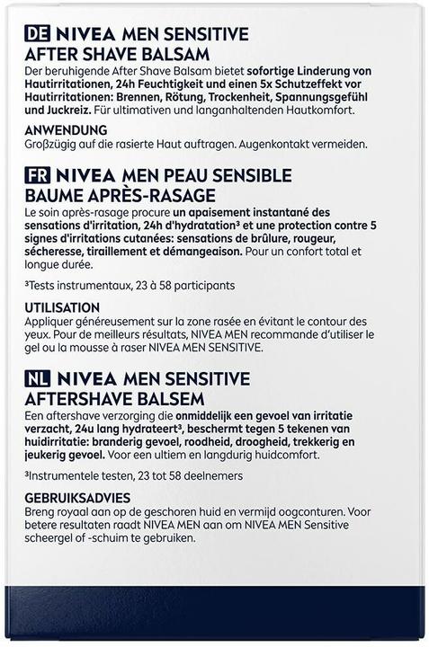 Immagine prodotto NIVEA MEN Sensitive After Shave Balsam Real Madrid Limited Edition (Balsamo dopobarba, 100 ml)