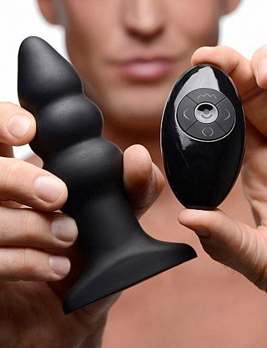 Actual product image XR Brands Rippled Rimming Plug