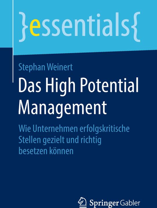 Produktbild Das High Potential Management (Stephan Weinert, 2017)