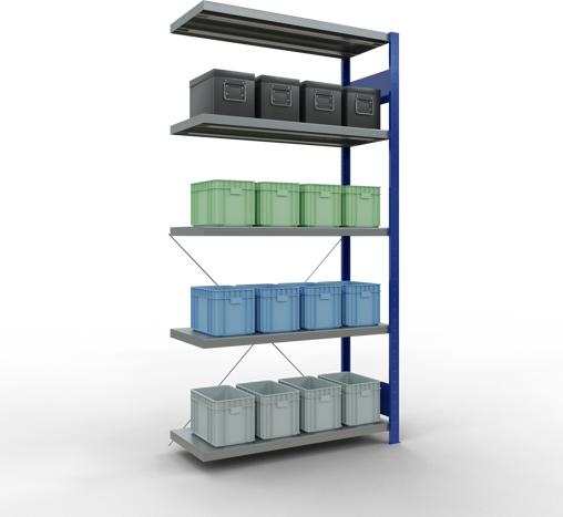 Actual product image Schulte Lagertechnik MULTIplus330 boltless bay system with cross brace