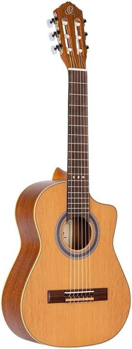 Produktbild Ortega Chitarra Requinto (Konzertgitarre, Boden und Zargen aus Sapele, Griffbrett aus Nussbaum, Hals aus Okoume, Kopfplatten-Furnier aus Nussbaum, Massive Zederndecke, Steg aus Nussbaum)