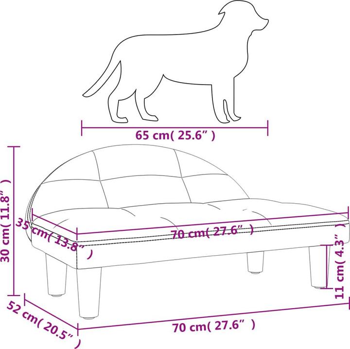 Image du produit vidaXL Hundebett (Chien)
