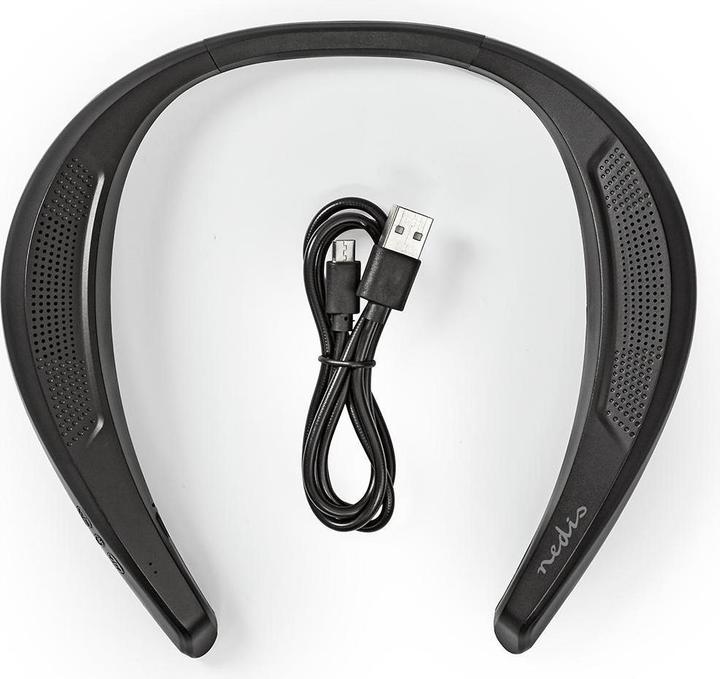 Produktbild Nedis Bluetooth Nackenbügel Lautsprecher - schwarz (6 h, Akkubetrieb)
