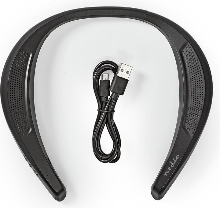 Produktbild Nedis Bluetooth Nackenbügel Lautsprecher - schwarz (6 h, Akkubetrieb)