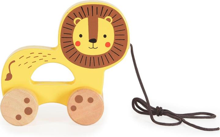 Actual product image Tooky Toy Jouet à tirer Animal en bois