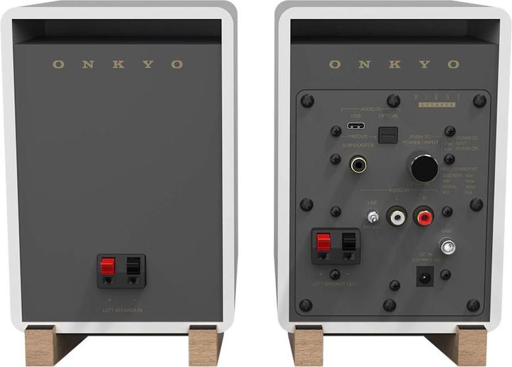 Image du produit Onkyo blanc, haut-parleur actif de bureau (Actif, Couples, 2x 25 W)
