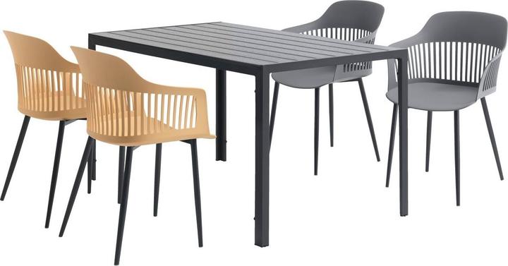 Produktbild JYSK 3779740 Gartentisch Schwarz Rechteckige Form