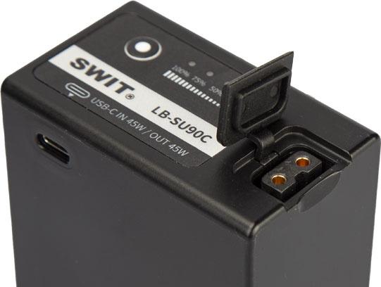 Immagine prodotto Swit LB-SU90C | Batteria DV tipo BP-U da 90Wh con USB-C e D-tap (Batteria della fotocamera)