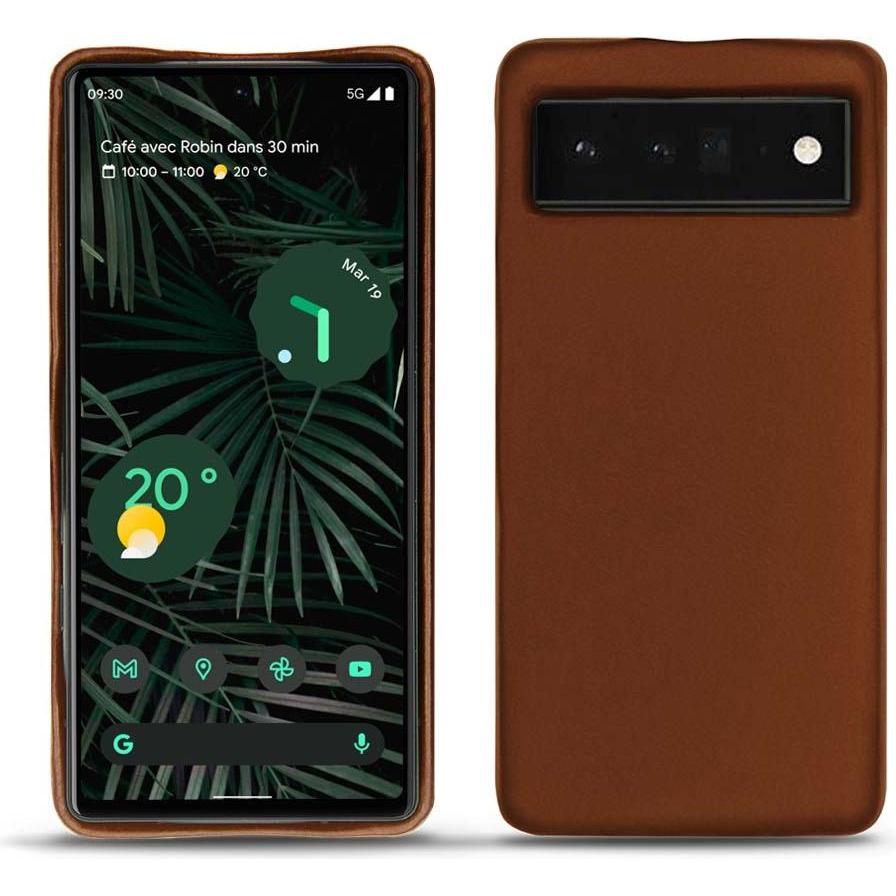 Noreve Lederschutzhülle (Google Pixel 6 Pro), Smartphone Hülle, Braun