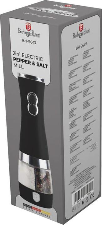 Actual product image BerlingerHaus Haus Salz- und Pfefferstreuer 2 in 1 Matte Black Collection (Pepper)
