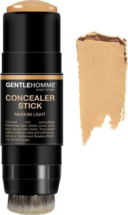 Gentlehomme Concealer Stick & Pinsel Medium Light (Medium Light)