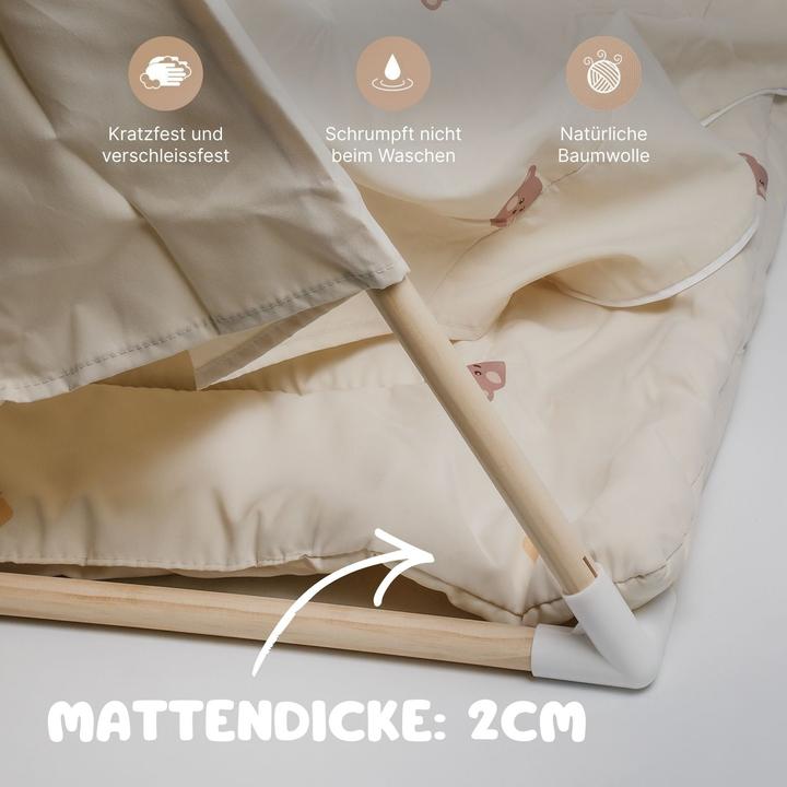 Actual product image Hermex Spielzelt mit Lampe Kinderzelt Kuschelzelt Tipi für Kinder Indoor-Zelt