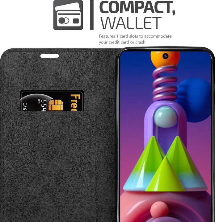 Actual product image Cadorabo Book Invisible Magnet Cover (Samsung Galaxy M51)