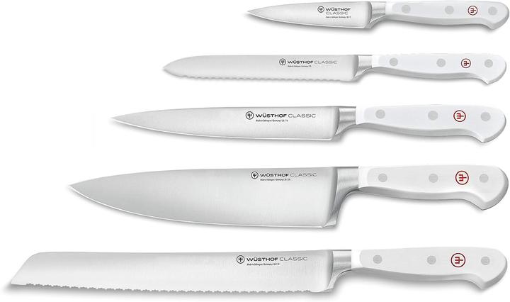 Immagine prodotto Wüsthof Ceppo di coltelli 6 pezzi bianco classico
