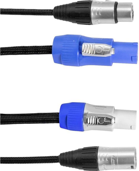 Actual product image Eurolite Combo cable DMX P-Con/3 Pin XLR 5m (5 m)