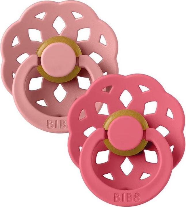 Produktbild Bibs Bohème Schnuller, Dusty Pink & Coral (2 x)