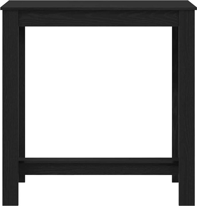 Produktbild vidaXL Bartisch aus schwarzem Eichenholz 102x50x103,5 cm aus Ingenieurholz (102 x 50 x 103.5 cm)