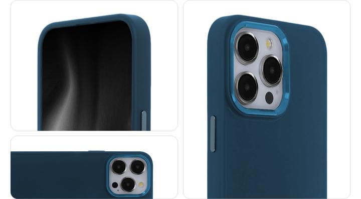 Actual product image Tecto Shield Satin Touch Case for Samsung Galaxy A14 4G / A14 5G dark blue (Samsung Galaxy A14, Samsung Galaxy A14 5G)