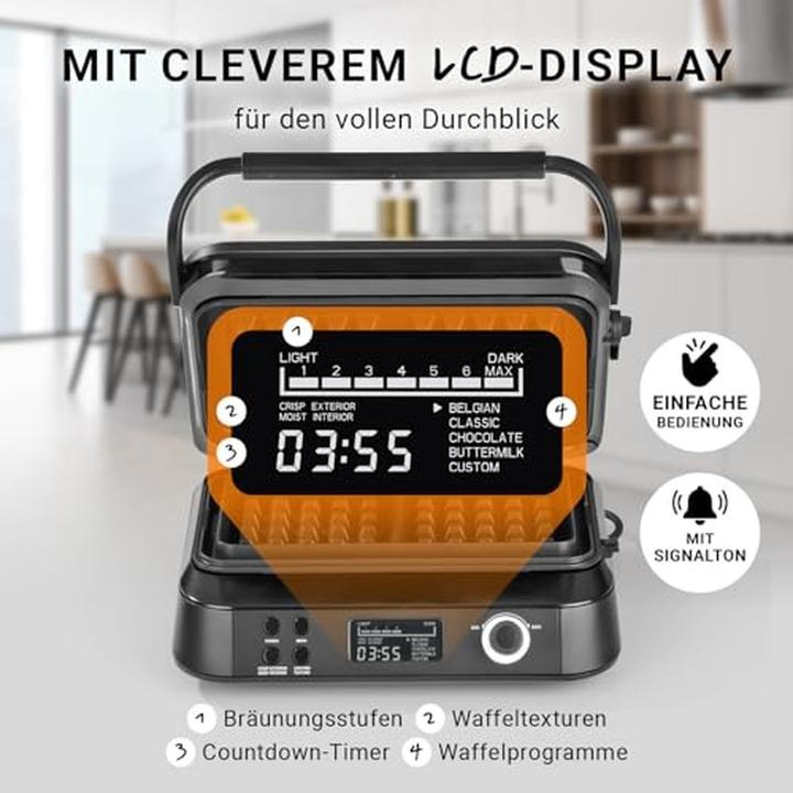 Produktbild N8werk Premium Waffeleisen in der Midnight Edition