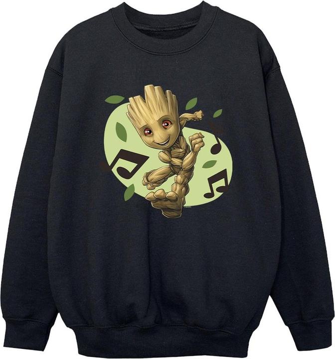 Actual product image Boys Guardians Of The Galaxy Groot Musical Notes Sweatshirt (116)