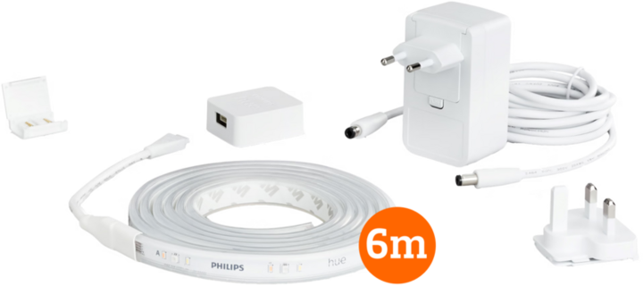Produktbild Philips Hue Lightstrip plus Weiss und Farbe 6m Basis -Set (600 cm, Indoor)