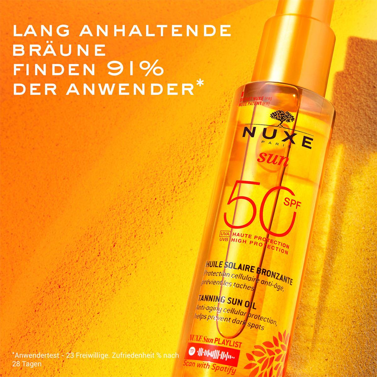Thumbnail - Nuxe, Sonnencreme, Huile Bronz Visage & Corps Sun Protection Factor 50 (Sonnenöl, SPF 50, 150 ml, 150 g)
